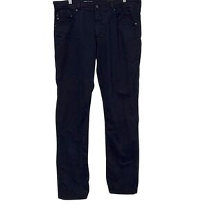 AG Adriano Goldschmied Everett Slim Straight Navy Blue Chino Pants Mens 35 x 32